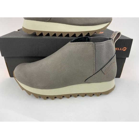 Merrell Alpine Chelsea Woman's Boots Brown White Boot Slip On Faux Leather - Picture 4 of 12